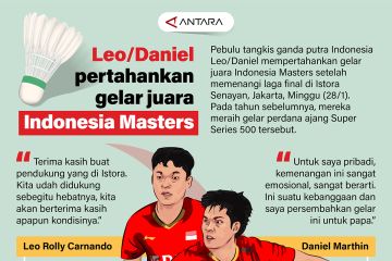 Leo/Daniel pertahankan gelar juara Indonesia Masters