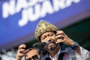 Surya Paloh hadiri kampanye terbuka Partai Nasdem di Palembang