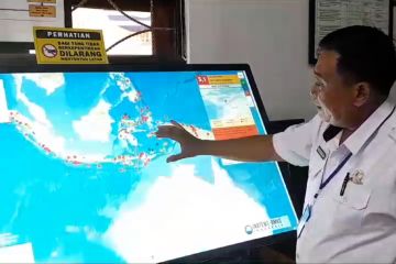 Sepanjang 2023 telah terjadi 1.787 kali gempa di Maluku Utara