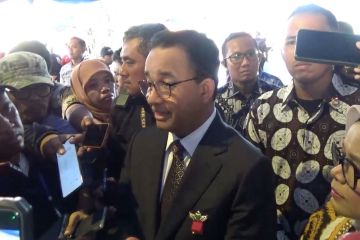 Enggan tanggapi Prabowo, Anies: Soal debat dijawab saat debat