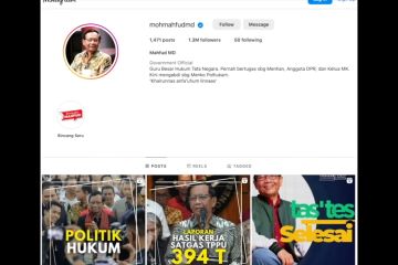Menkominfo pastikan selidiki peretas akun Instagram Mahfud MD