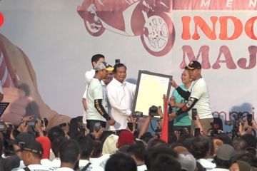Prabowo janjikan kesejahteraan kepada pengojek daring