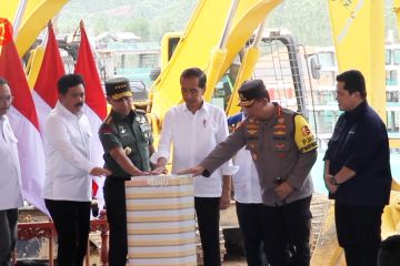 Presiden Jokowi mulai groundbreaking tahap empat di IKN
