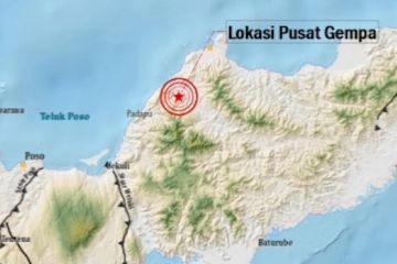 BMKG catat 25 kali gempa susulan di Tojo Una-una, Sulteng