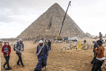 Proyek pelapisan Piramida Menkaure picu kontroversi
