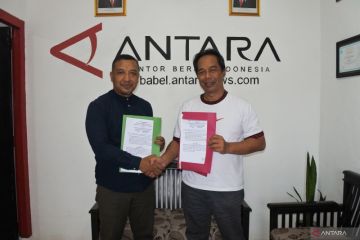 LKBN ANTARA-Diskominfosta Bangka Tengah perkuat kerjasama pemberitaan
