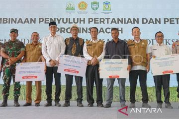 Kementan beri bantuan pertanian Rp170,98 miliar untuk Aceh 