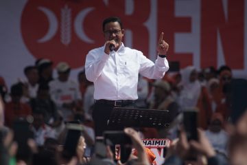 Anies janji perbaiki tata niaga pangan saat berkampanye di Cianjur