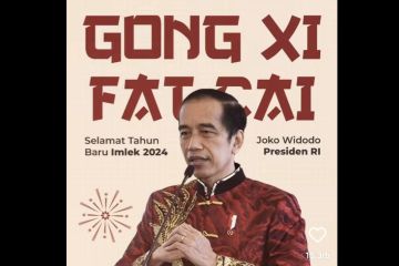 Presiden Jokowi ajak rayakan keberagaman budaya di Tahun Naga Kayu