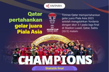 Qatar pertahankan gelar juara Piala Asia