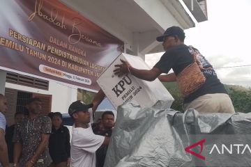 KPU Jayapura sebut pergeseran logistik pemilu hari kedua ke 11 distrik