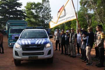 Pelepasan Logistik Pemilu untuk daerah pelosok di Bangka Selatan