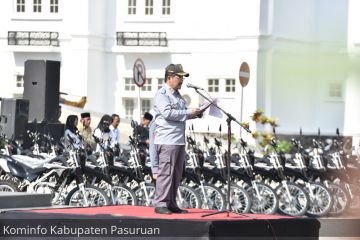 Pemkab Pasuruan serahkan 24 motor trail untuk amankan Pemilu