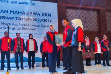 Upgris terjunkan mahasiswa KKN di lokasi banjir Demak