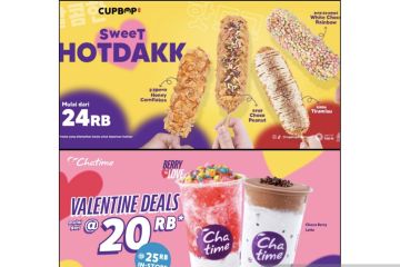 Menikmati manisnya Hari Kasih Sayang versi Chatime dan Cupbob