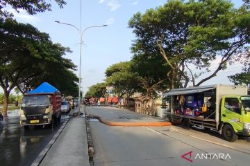 Puluhan mesin pompa dikerahkan agar banjir cepat surut di Demak