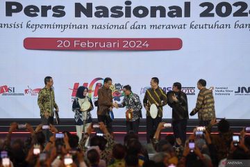 Presiden Joko Widodo hadiri puncak peringatan Hari Pers Nasional