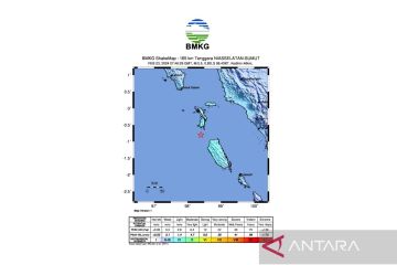 BMKG: Subduksi Lempeng Indo Australia picu gempa M5,6 di Nias Selatan