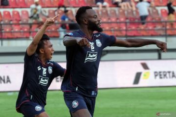 Arema FC catatkan tiga kemenangan beruntun seusai tekuk Persikabo 1-0