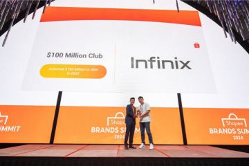 Infinix Tercantum dalam Daftar "$100 Million Milestone Brand Partners" yang Dirilis Shopee