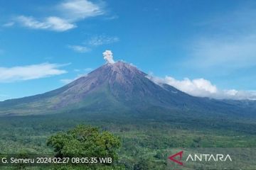 Gunung Semeru kembali erupsi dengan letusan setinggi 1 km