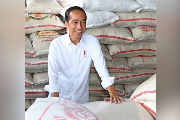 Jokowi pastikan stok beras aman jelang Ramadhan