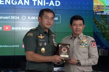 BNPB perkuat kerja sama penanggulangan bencana dengan TNI AD