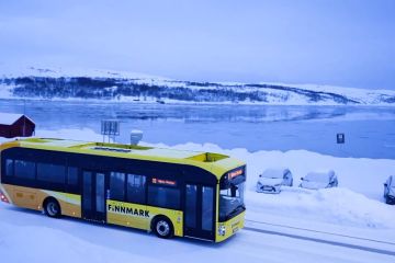Bus tahan cuaca dingin dari China beroperasi rutin di Norwegia