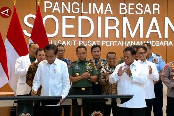Jokowi resmikan RS PPN Panglima Besar Soedirman didampingi Prabowo