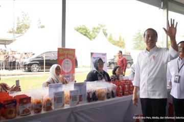 Jokowi ungkap kegembiraannya disambut emak-emak PNM Mekaar di Sumut