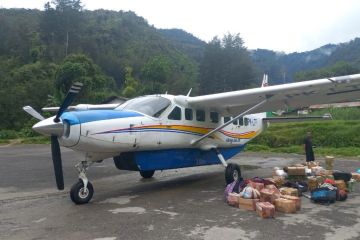 KKB tembak pesawat Asia One Air di Bandara Beoga, Papua Tengah