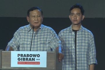 Prabowo-Gibran deklarasikan menang satu putaran versi  "quick count"