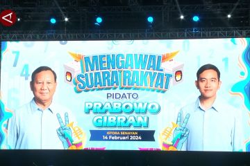 Usai coblos, Prabowo akan nonton bareng hitung cepat di Istora Senayan