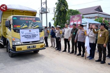 KPU Kabupaten Penajam Paser Utara salurkan logistik ke tiga kecamatan