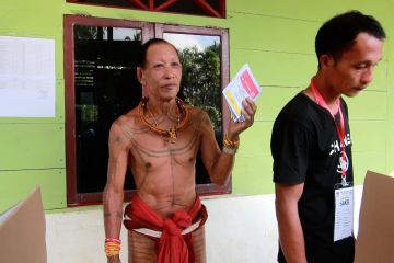 Masyarakat Adat Mentawai antusias mengikuti Pemilu 2024