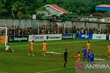 PSBS Biak menang 3-0 atas Semen Padang di leg pertama final Liga 2