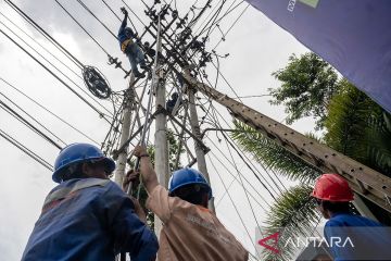 Pemeliharaan jaringan kelistrikan di Palu