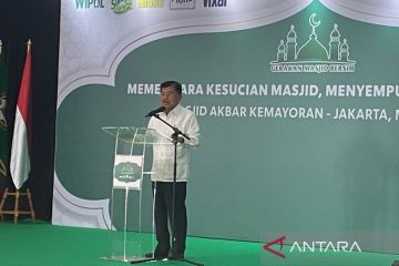 Jusuf Kalla ingatkan pentingnya jaga kebersihan masjid jelang Ramadhan