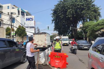 Polisi buka tempat putar balik roda dua di Jalan Brigjen Katamso