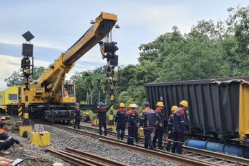 KAI: Jalur kereta Gunung Megang-Penanggiran kembali normal