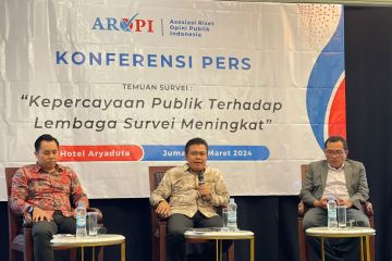 AROPI klaim publik masih percaya lembaga survei