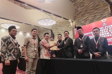 KPU Lampung: saksi pasangan calon 01 dan 03 tidak tanda tangan BA