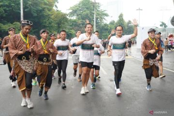 Ratusan pelari ikuti ajang pemanasan Mangkunegara Run di Jakarta