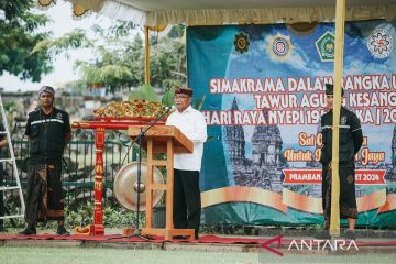 Menko PMK hadiri Tawur Agung Kesanga jelang Nyepi di Candi Prambanan