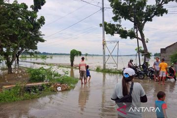 Sejumlah dukuh di Sragen terendam air akibat luapan Bengawan Solo
