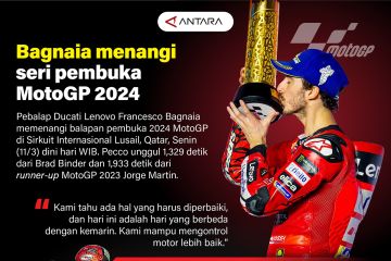 Bagnaia menangi seri pembuka MotoGP 2024