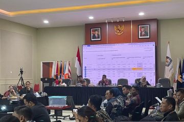 Rekapitulasi hasil penghitungan di Sigi suara Prabowo-Gibran unggul