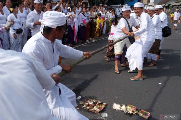 Tradisi Mbed-Mbedan hari Ngembak Geni