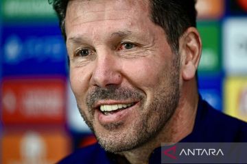 Simeone enggan pikirkan hasil di leg pertama kontra Inter Milan