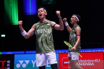 Fajar/Rian pertahankan juara ganda putra All England